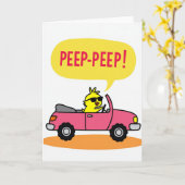 Peep Peep Fun Ride Greeting Card Karte (Gelbe Blume)