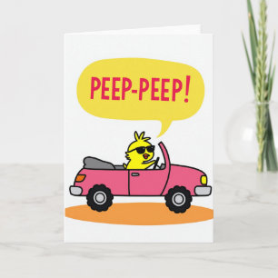 Peep Peep Fun Ride Grußkarte Karte