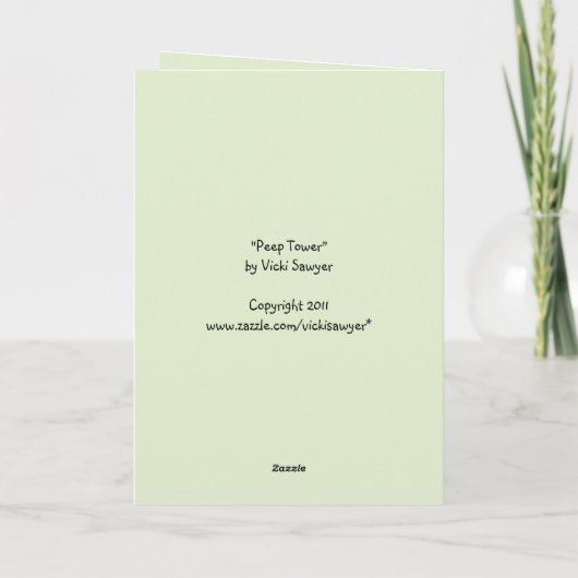 Peep Tower Card Karte (Rückseite)