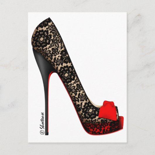 Peep Zehenpumpe Postkarte (Vorderseite)