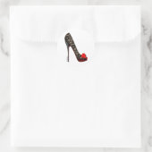 Peep Zehenpumpe Runder Aufkleber (Tasche)