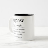 Peepaw Definition Zweifarbige Tasse (Vorderseite Links)