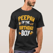 Peepaw of the Birthday Boy Construction Worker Bda T-Shirt (Vorderseite)