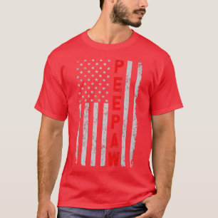 Peepaw Patriotic Funny Fathers Day Vintag America T-Shirt