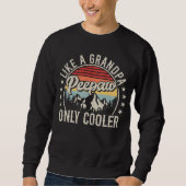 Peepaw wie Opa nur Cooler Retro-Männer Sweatshirt (Vorderseite)