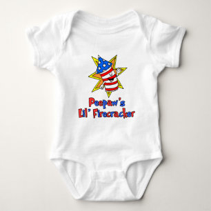 Peepaw's Little Firecracker Baby Strampler