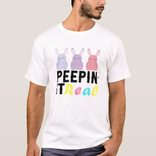 Peepe it Real Easter Day Bunny T - Shirt