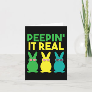Peepin' it Real Bunny Lover Cooler Osterpuff Spaß Karte