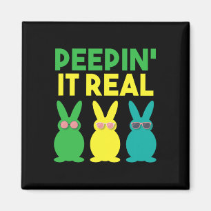 Peepin' it Real Bunny Lover Cooler Osterpuff Spaß Magnet