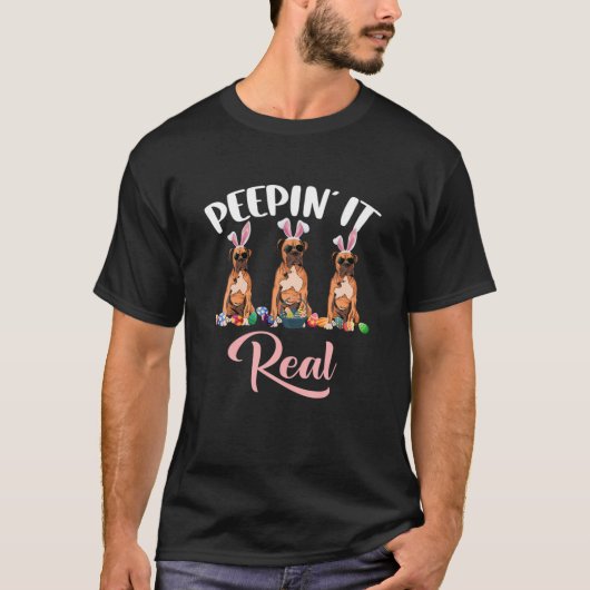 Peepin' it Real Easter Day Egg Hunt Sonnenbrille B T-Shirt (Vorderseite)