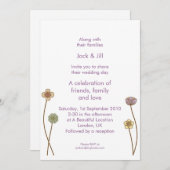 Peeping-Blume (weiß) 12x18 Einladung (Vorne/Hinten)