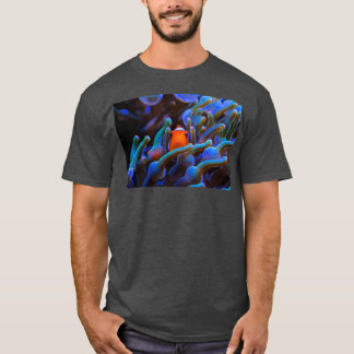 Peeping Clownfish on coral reef T-Shirt