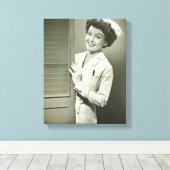 Peeping Nurse Leinwanddruck (Insitu (Holzboden))