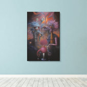 Peeping Through Pat Hartman's Bedroom Window Leinwanddruck (Insitu (Holzboden))