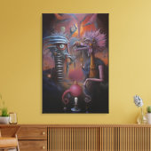 Peeping Through Pat Hartman's Bedroom Window Leinwanddruck (Insitu (Wohnzimmer))