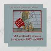 "PEEPING-TOM SQUIRREL" EINLADUNG (Vorne/Hinten)