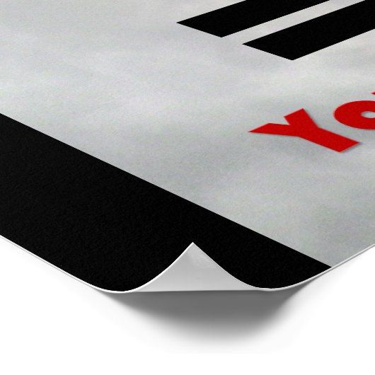 Peeping Tom Warning Sign Poster (Ecke)