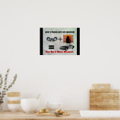 Peeping Tom Warning Sign Poster (Küche)