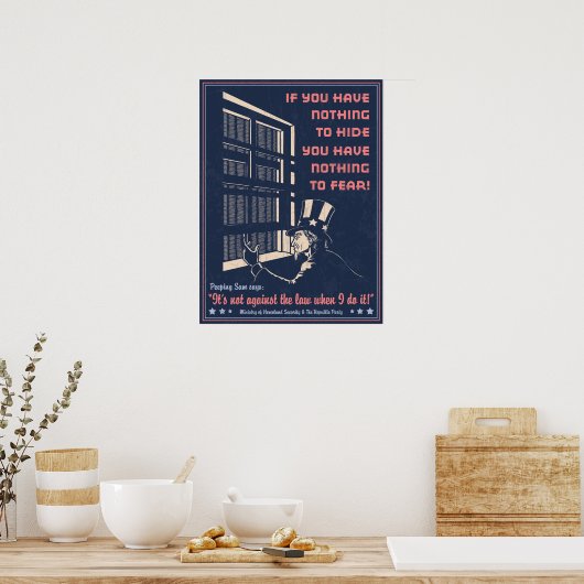 Peepingsam-LG Poster (Küche)