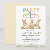 Peeps Easter Invitation Custom Kids Easter Party Einladung (Vorne/Hinten)