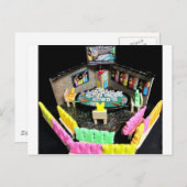 PEEPS POKER-KOPFKOPF POSTKARTE (Vorne/Hinten)