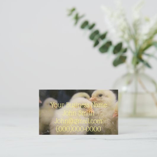 Peeps Visitenkarte (Stehend Vorderseite)