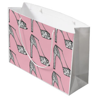 Peeptoe Plattform-Pumpen-Geschenk-Tasche Große Geschenktüte