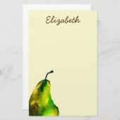 Peer Art niedliche Aquarellfrucht Briefpapier (Vorne/Hinten)