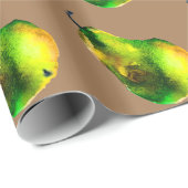 Peer Art niedliche Aquarellfrucht Geschenkpapier (Rolleneckpunkt)