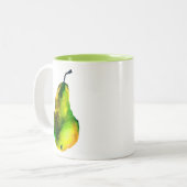 Peer Art niedliche Aquarellfrucht Zweifarbige Tasse (Vorderseite Links)
