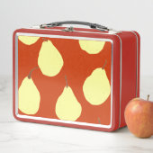 Peer Pattern Red Metall Lunch Box (Beispiel)