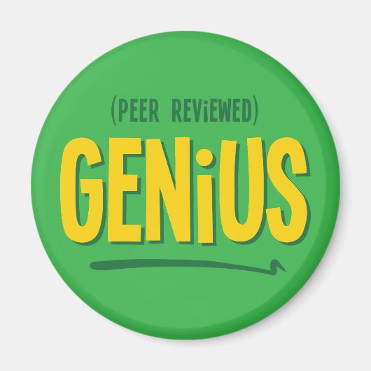 Peer Reviews mit Genius Round Magnet (Vorne)