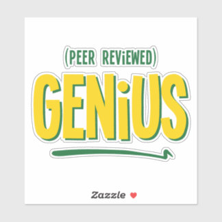 Peer Reviews mit Genius Vinyl Sticker