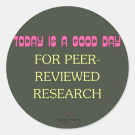 Peer Reviews Runder Aufkleber