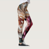Peer Rose Blumendruck Leggings (Rechts)