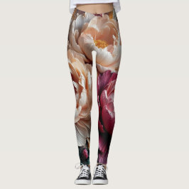Peer Rose Blumendruck Leggings