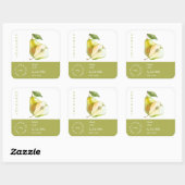 Peer Small Business Label Quadratischer Aufkleber (Blatt)