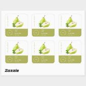 Peer Small Business Label Quadratischer Aufkleber (Blatt)