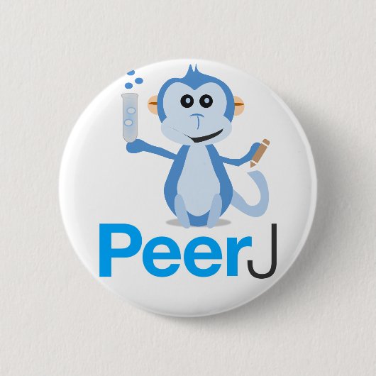PeerJ Knopf-Button Button (Vorderseite)