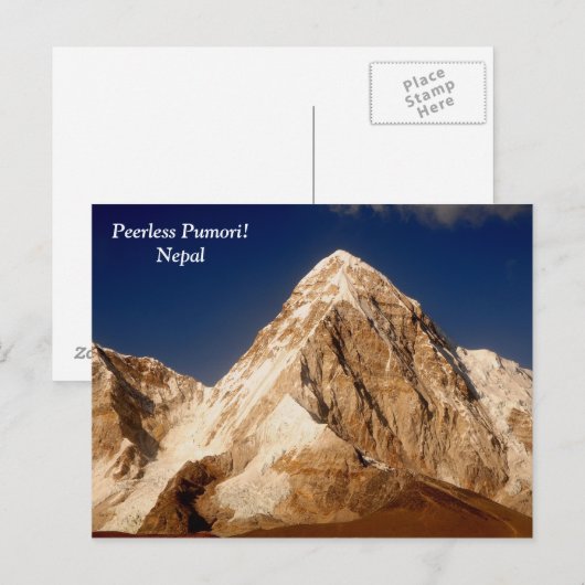 Peerless Pumori Postkarte (Vorne/Hinten)