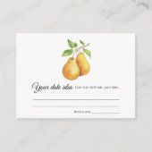 Peers Brautparty Date night ideas Date jar Begleitkarte (Vorderseite)