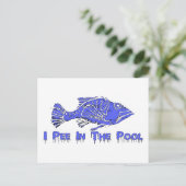 Pees in Pool Postkarte (Stehend Vorderseite)