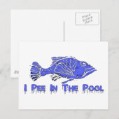 Pees in Pool Postkarte (Vorne/Hinten)