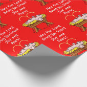 Pees & Joy!!! Funny Christmas Geschenkpapier (Ecke)