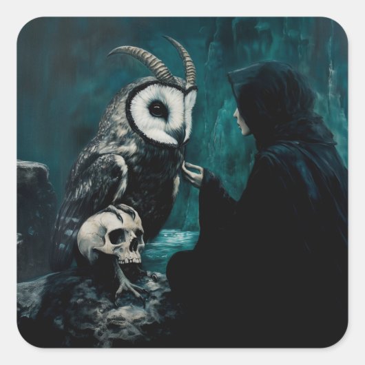 Peet Quadratischer Aufkleber (Vorderseite)