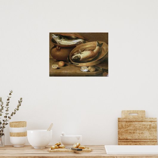 Peeters - Fische und Zitronen Poster (Küche)