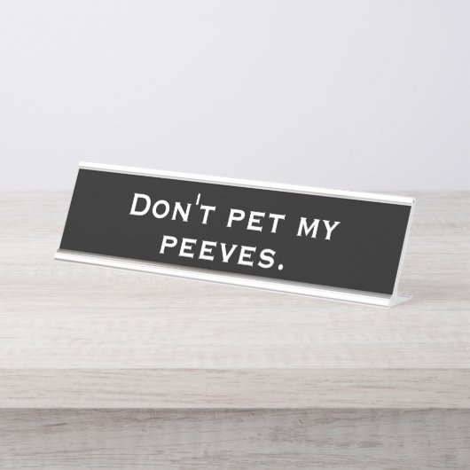 Peeves Schreibtischnamensplakette (Vorderseite )