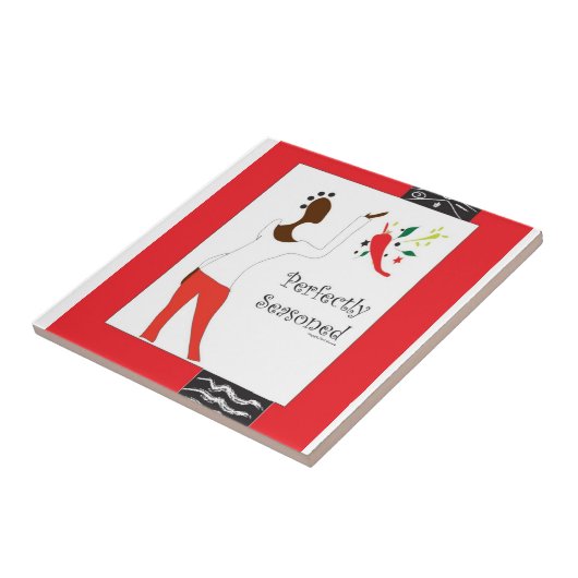 "Pefrectly würzte Küchen-Fliese " Fliese (Seite)