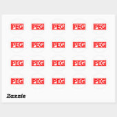 Peg-Briefmarke Runder Aufkleber (Blatt)