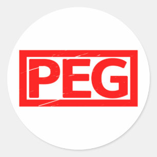 Peg-Briefmarke Runder Aufkleber